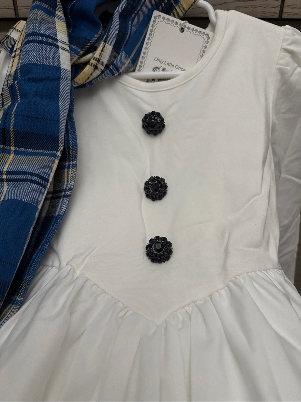 ONLY LITTLE ONCE FROSTY WINTER DRESS SIZE 4T NWT - Picture 3 of 4